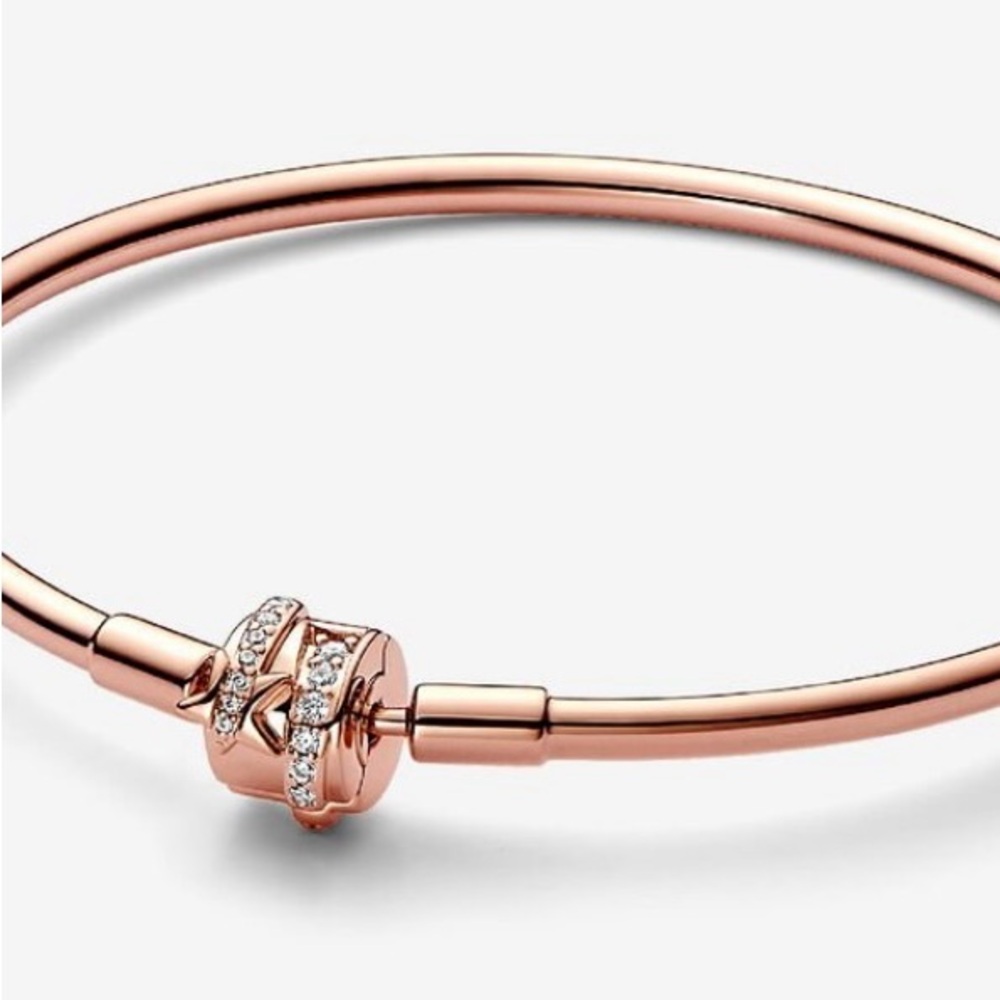 Limited edition Pandora Rose Gold Bracelet with Sparkling Accents